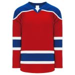 Athletic Knit H7500-344 Select Hockey Jersey - Red/Royal/White - Primary