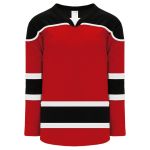 Athletic Knit H7500-414 Select Hockey Jersey - Red/Black/White - Primary