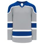 Athletic Knit H7500-450 Select Hockey Jersey - Grey/Royal/White - Primary