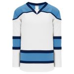 Athletic Knit H7500-474 Select Hockey Jersey - White/Sky/Navy - Primary