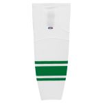 Athletic Knit HS2100-211 Lightweight Pro Hockey Socks - White/Kelly - Primary