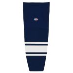 Athletic Knit HS2100-216 Lightweight Pro Hockey Socks - Navy/White - Primary
