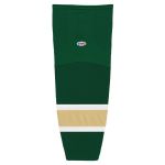 Athletic Knit HS2100-262 Lightweight Pro Hockey Socks - Dark Green/White/Vegas - Primary