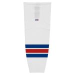 Athletic Knit HS2100-313 Lightweight Pro Hockey Socks - New York Rangers White - Primary