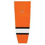 Athletic Knit HS2100-330 Lightweight Pro Hockey Socks - Orange/Black/White - Primary
