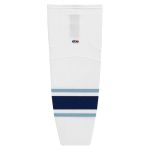 Athletic Knit HS2100-341 Lightweight Pro Hockey Socks - Maine White - Primary