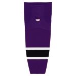 Athletic Knit HS2100-438 Lightweight Pro Hockey Socks - Purple/White/Black - Primary