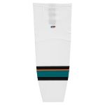 Athletic Knit HS2100-467 Lightweight Pro Hockey Socks - 2013 San Jose White - Primary