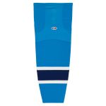 Athletic Knit HS2100-468 Lightweight Pro Hockey Socks - Pro Blue/White/Navy - Primary