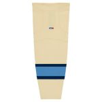 Athletic Knit HS2100-545 Lightweight Pro Hockey Socks - Sand/Navy/Sky - Primary
