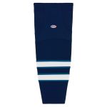 Athletic Knit HS2100-595 Lightweight Pro Hockey Socks - 2011 Winnipeg Navy - Primary