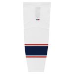 Athletic Knit HS2100-689 Lightweight Pro Hockey Socks - 2017 Columbus White - Primary