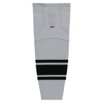 Athletic Knit HS2100-822 Lightweight Pro Hockey Socks - Grey/Black - Primary