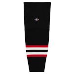 Athletic Knit HS2100-936 Lightweight Pro Hockey Socks - 2009 Ottawa 3rd Black - Primary
