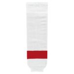 Athletic Knit HS630-203 Knitted Striped Hockey Socks - Detroit White - Primary
