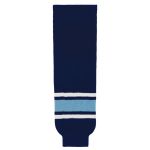 Athletic Knit HS630-340 Knitted Striped Hockey Socks - Maine Navy - Primary