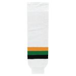 Athletic Knit HS630-407 Knitted Striped Hockey Socks - Minnesota White With Black Stripe - Primary