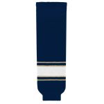 Athletic Knit HS630-520 Knitted Striped Hockey Socks - Notre Dame Navy - Primary