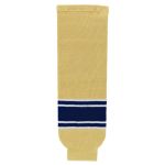 Athletic Knit HS630-522 Knitted Striped Hockey Socks - Notre Dame Vegas Gold - Primary