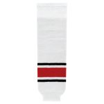 Athletic Knit HS630-528 Knitted Striped Hockey Socks - 2013 Carolina White - Primary