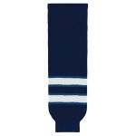 Athletic Knit HS630-595 Knitted Striped Hockey Socks - 2011 Winnipeg Navy - Primary