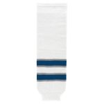 Athletic Knit HS630-596 Knitted Striped Hockey Socks - 2011 Winnipeg White - Primary