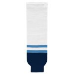 Athletic Knit HS630-667 Knitted Striped Hockey Socks - 2010 Florida 3rd White - Primary