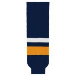 Athletic Knit HS630-800 Knitted Striped Hockey Socks - 2008 Buffalo Navy - Primary