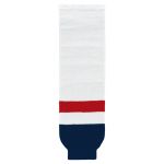 Athletic Knit HS630-809 Knitted Striped Hockey Socks - 2013 Washington White - Primary