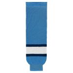 Athletic Knit HS630-828 Knitted Striped Hockey Socks - 2008 Pittsburgh 3rd Sky Blue - Primary