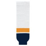 Athletic Knit HS630-872 Knitted Striped Hockey Socks - 2013 Nashville White - Primary