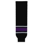 Athletic Knit HS630-951 Knitted Striped Hockey Socks - 1998 Los Angeles Black - Primary