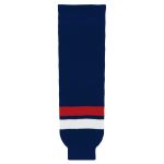 Athletic Knit HS630-980 Knitted Striped Hockey Socks - 2005 Team USA Navy - Primary