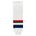 Athletic Knit HS630-981 Knitted Striped Hockey Socks - 2005 Team USA White - Primary