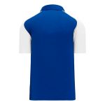 A1815 Apparel Polo Shirt - Royal/White - Back