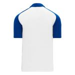A1815 Apparel Polo Shirt - White/Royal - Back