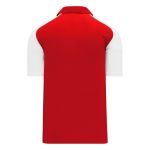A1815 Apparel Polo Shirt - Red/White - Back