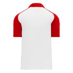 A1815 Apparel Polo Shirt - White/Red - Back