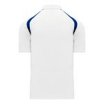 A1820 Apparel Polo Shirt - White/Royal - Back
