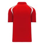 A1820 Apparel Polo Shirt - Red/White - Back