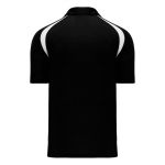 A1820 Apparel Polo Shirt - Black/White - Back