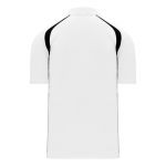 A1820 Apparel Polo Shirt - White/Black - Back