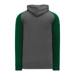 A1840 Apparel Sweatshirt - Heather Charcoal/Dark Green - Back
