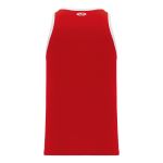 B1325 League Basketball Jersey - Red/White - Back