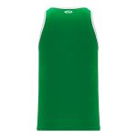 B1325 League Basketball Jersey - Kelly/White - Back