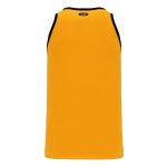 B1325 League Basketball Jersey - Gold/Black - Back