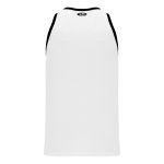 B1325 League Basketball Jersey - White/Black - Back