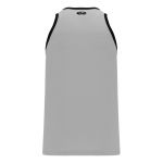 B1325 League Basketball Jersey - Grey/Black - Back