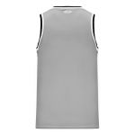B1710 Pro Basketball Jersey - Grey/Black/White - Back