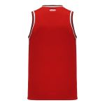 B1710 Pro Basketball Jersey - Red/Black/White - Back